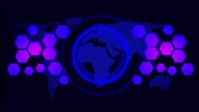 Level up global business success with digital transformation and innovation icons on a futuristic world map background for corporate growth and achievement concepts - Powered by Shutterstock - Get 15% off with code: PIKWIZARD15