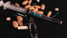 Syringe Medicine Glass Capsules and Pharmacy Pills - Powered by Shutterstock - Get 15% off with code: PIKWIZARD15