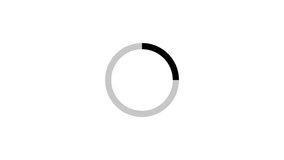A minimalist circular loading indicator with a segment colored black against a light gray ring on a white background. - Powered by Shutterstock - Get 15% off with code: PIKWIZARD15