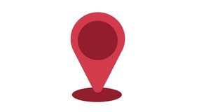 Animation of location pin point on map - Powered by Shutterstock - Get 15% off with code: PIKWIZARD15