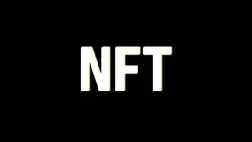 Non-fungible token business symbol with glitch noise effect. Abstract icon error screen style looped and seamless animation. - Powered by Shutterstock - Get 15% off with code: PIKWIZARD15