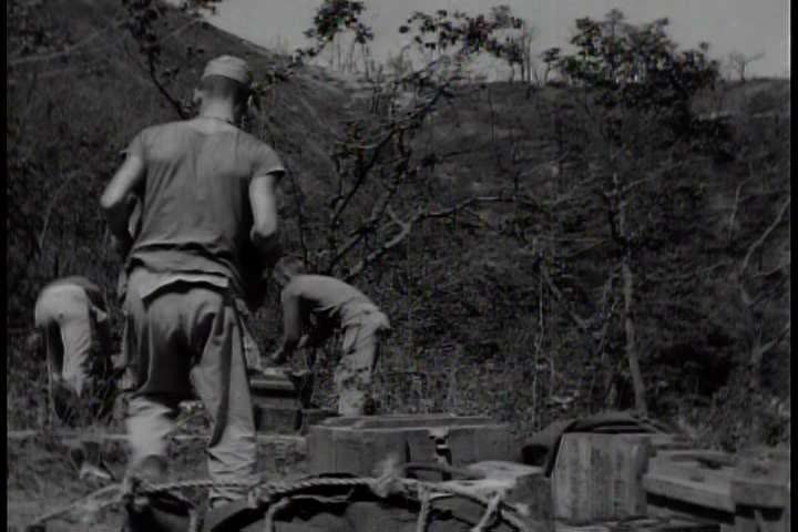 1950s - The Korean War rages on and army combat teams engage in battle with a wide variety of weapons.