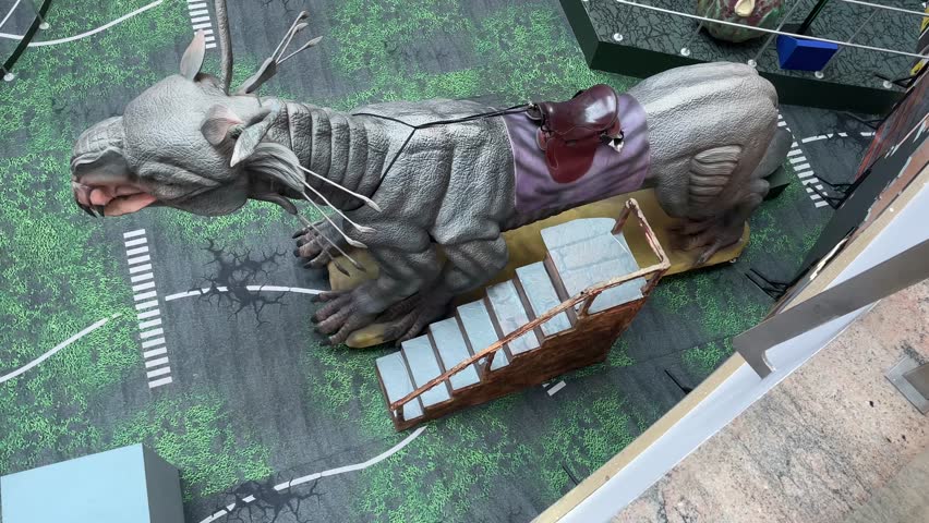 Large Animal Ride Attraction with Saddle and Stairs