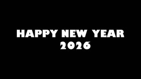 Dissolving 2026 New Year's Text Animation: Red Particle Effect - Powered by Shutterstock - Get 15% off with code: PIKWIZARD15