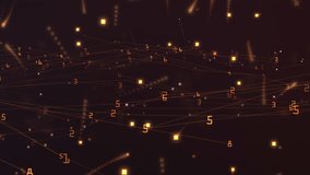 Digital Data Nebula Glowing Numbers and Floating Lights. A moody, abstract scene with scattered numbers, glowing particles, and light trails across a dark, tech-inspired backdrop. - Powered by Shutterstock - Get 15% off with code: PIKWIZARD15