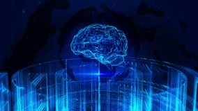 Futuristic Digital Brain in Virtual Reality With Nebula Background - Powered by Shutterstock - Get 15% off with code: PIKWIZARD15