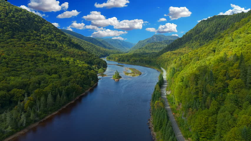 The beauty landscape road trip in Canada