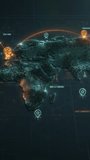 Digital world map visualizing global data communication, technology, and network connections - Powered by Shutterstock - Get 15% off with code: PIKWIZARD15