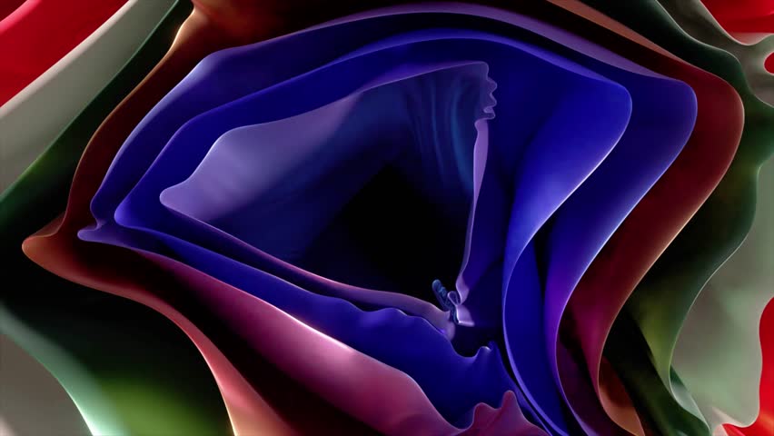 Mesmerizing abstract digital art showcasing dynamic fluidity with gracefully undulating forms and a vibrant spectrum of contrasting colors, evoking organic elegance and visual harmony - Powered by Shutterstock - Get 15% off with code: PIKWIZARD15