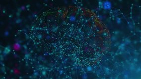 Digital brain with connection dots. Computer generated 3d render - Powered by Shutterstock - Get 15% off with code: PIKWIZARD15