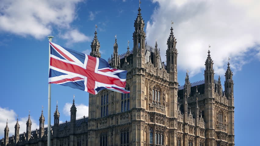 British Government Houses Of Parliament On Sunny Day