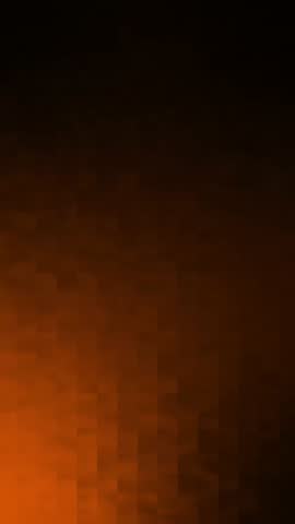 Abstract orange black animated gradient background with mosaic geometric texture