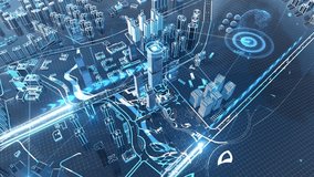 Virtual City Development of Intelligent Technologies Monitoring Urban Transport Ensuring Safety in the Modern City - Powered by Shutterstock - Get 15% off with code: PIKWIZARD15