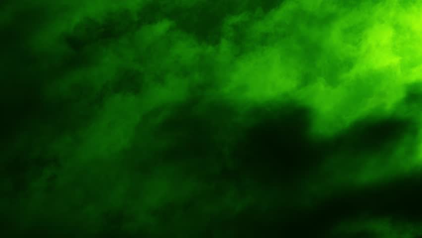Abstract Stylised High Contrast Green Clouds with Bright Light Background.