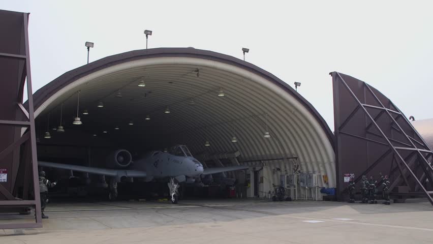 Hyperlapse of the 442d Maintenance Group operations in the A-10 Thunderbolt II hangar and flightline area at Whiteman Air Force Base, Missouri, August 20, 2019.