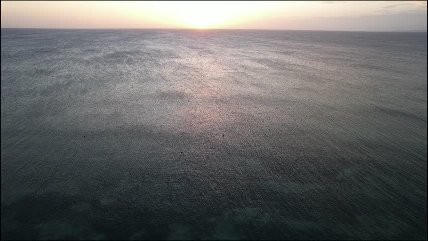 Sunset over Beata Island in the Jaragua National Park, Dominican Republic April 18, 2022