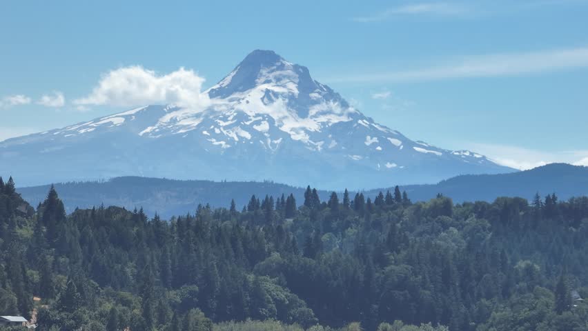Mt Hood in Oregon State, Scenic View From Hood River