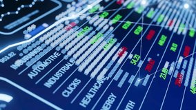 A computer screen shows a graph with many lines and numbers. The numbers are in red, green, and blue - Powered by Shutterstock - Get 15% off with code: PIKWIZARD15