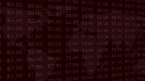 Dramatic stock market crash chart with falling prices. Digital display of a falling stock market candlestick charts and downward arrows animation - Powered by Shutterstock - Get 15% off with code: PIKWIZARD15