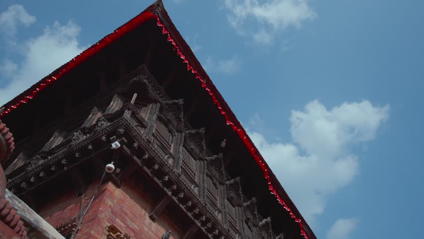 Bhaktapur, Nepal historical culture sites in evening 
