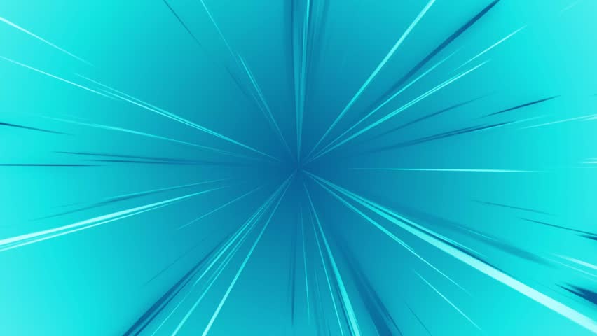 Anime zoom or cartoon speed effect, comic action speedline, comic concept with blue background