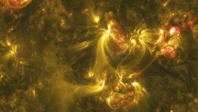 4K video of an intense solar flare erupting from the Sun's surface, showcasing vivid colors and plasma strands. - Powered by Shutterstock - Get 15% off with code: PIKWIZARD15
