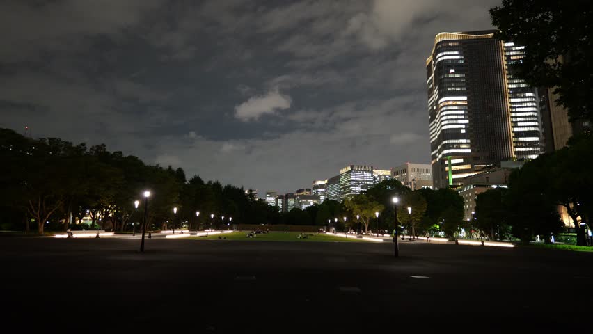 Hibiya Park Night View, Japan Tokyo September 2025