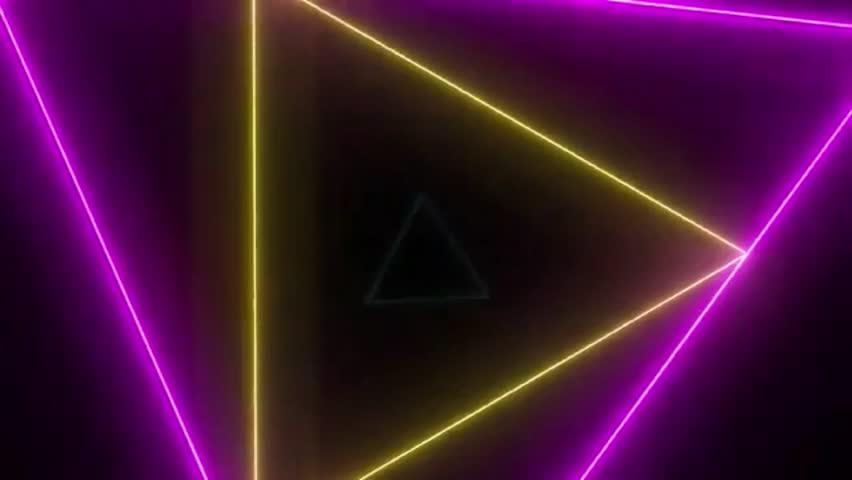 A dynamic and futuristic looping video background featuring an animated neon tunnel. 