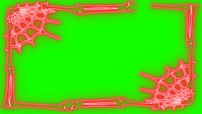neon skeleton frame glowing animation on green screen background, 4k video - Powered by Shutterstock - Get 15% off with code: PIKWIZARD15