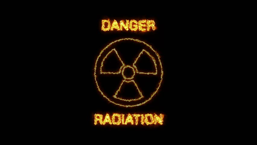 The nuclear symbol is a warning of nuclear radiation danger.