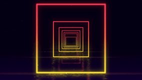 Experience a captivating visual journey with this animation of pulsating rectangles. The neon glow and vibrant gradient create a mesmerizing tunnel effect, perfect for futuristic backgrounds or - Powered by Shutterstock - Get 15% off with code: PIKWIZARD15