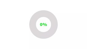 Loading Progress Circle 0 to 35 percent icon background animation 4k video. - Powered by Shutterstock - Get 15% off with code: PIKWIZARD15