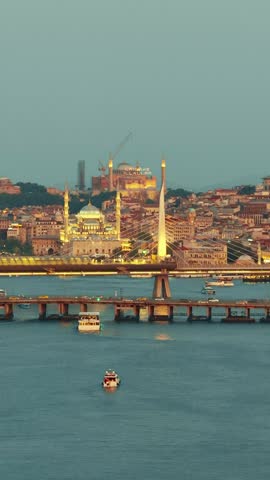 A vertical shot of Istanbul