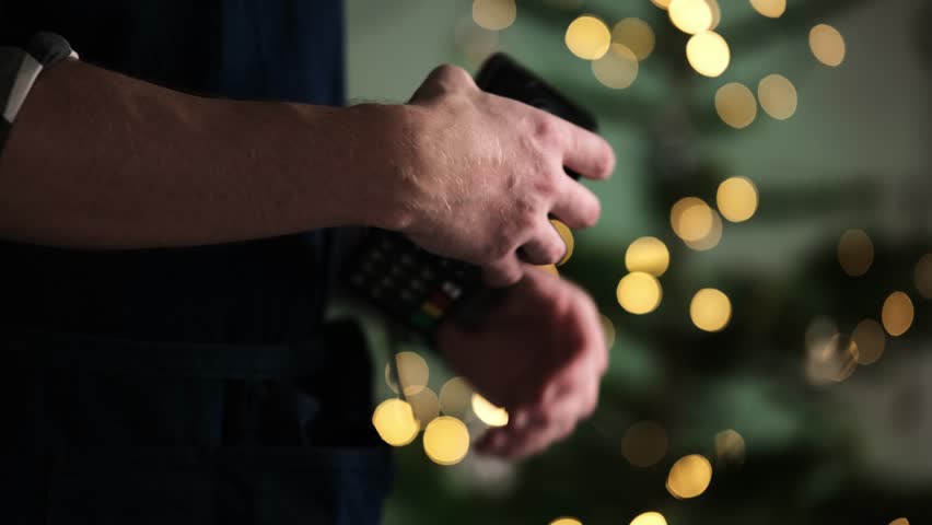 Waiter Processes A Payment With A Wireless Pos Terminal, Girl Pays Restaurant Bill Using A Smartphone