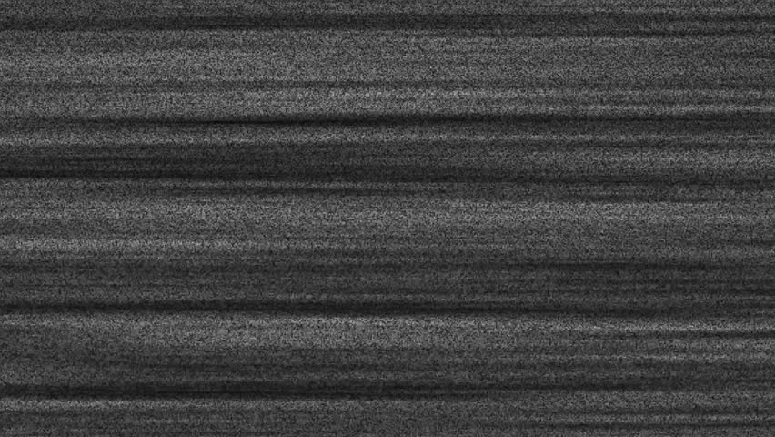Vintage retro tv static noise with black and white glitch. Analog noise texture and VHS breakdown overlay create flickering grain lines. Static artifact and blurred lines on old tv screen.