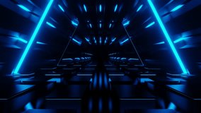 Blue Rhomboid Neon Corridor Background VJ Loop in 4K - Powered by Shutterstock - Get 15% off with code: PIKWIZARD15