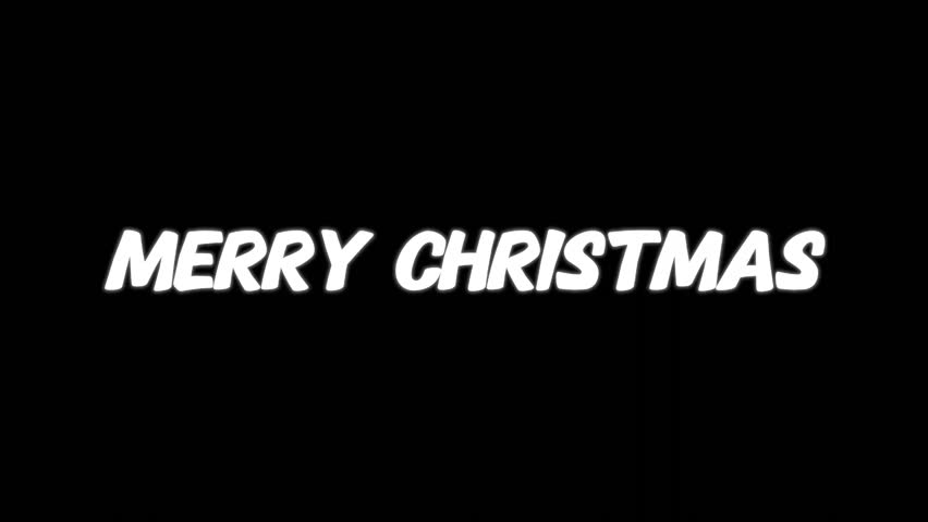 Merry Christmas 3D Animated with Glitch Effect 4k Video on Black Background Creates a Festive and Modern Holiday Greetings for Social Media Posts and Cards 
