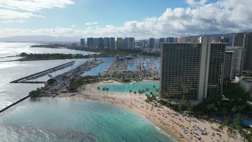  Stunning Aerial 4k Footage Waikiki, Hawaii