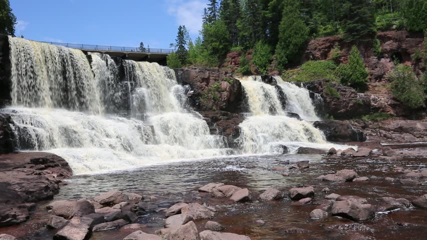 View at Middle Falls - Gooseberry Falls State Park, Minnesota