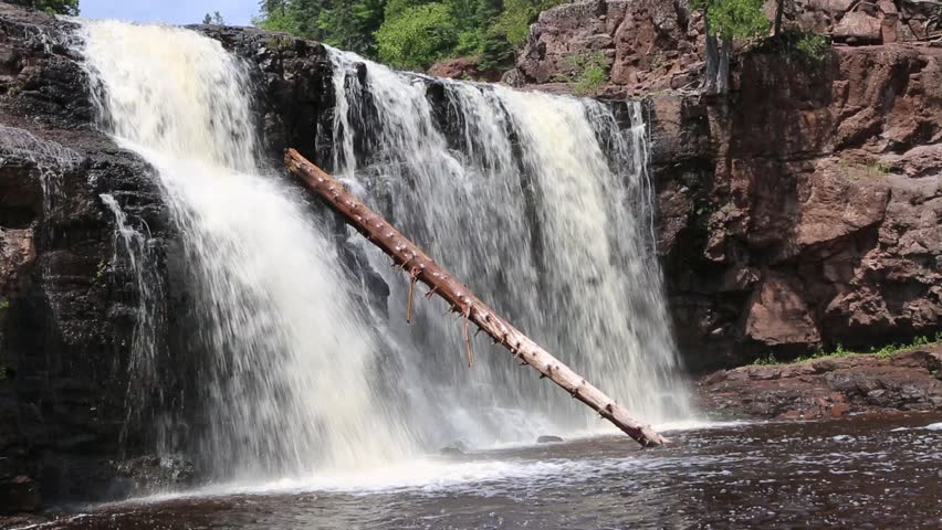 Gooseberry Lower Falls close up - Gooseberry Falls State Park, Minnesota