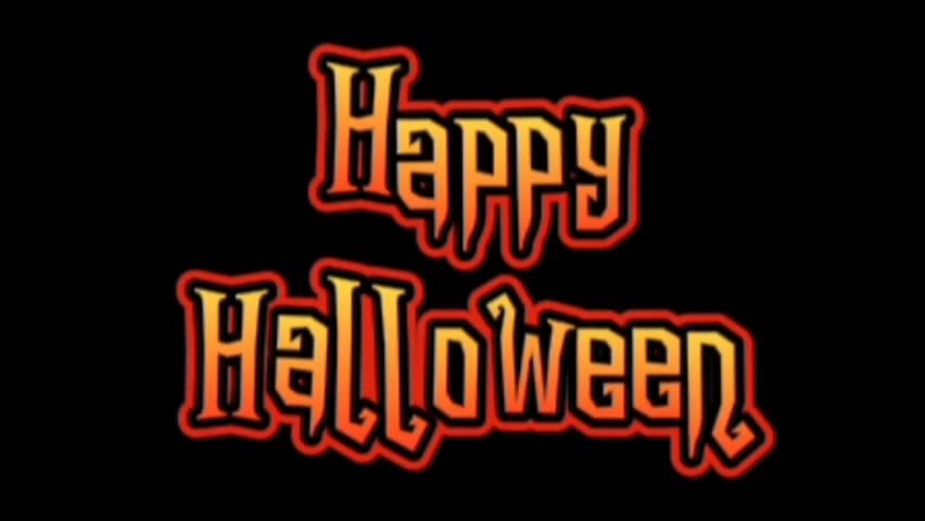 Happy Halloween Orange Red Animated Text with Dark Outline. - Powered by Shutterstock - Get 15% off with code: PIKWIZARD15
