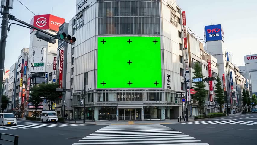 Free Stock Video Green Screen Billboard Times Square