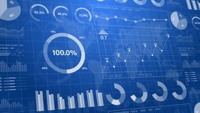 Digital analytics dashboard interface with business charts, graphs, and financial data visualization for performance tracking and forecasting. - Powered by Shutterstock - Get 15% off with code: PIKWIZARD15