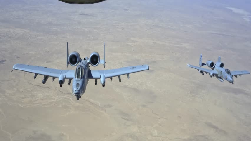 A-10 Thunderbolt IIs assigned to the 422nd Test and Evaluation Squadron conducting training procedures over the Nevada Test and Training Range, Aug. 3, 2022. 