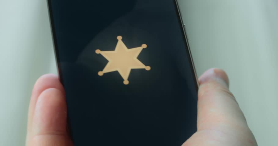 Vintage Sheriff Star Badge, presentation