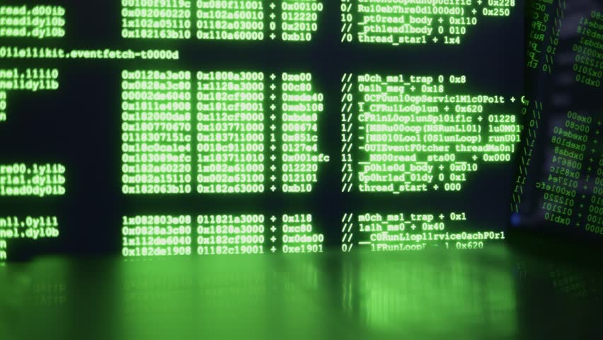 Hacker decoding matrix code in dark room, hacker focused on screen with green glow, hands appearing to type complex data, hacker creating intense cybersecurity scene, perfect for thriller visuals. - Powered by Shutterstock - Get 15% off with code: PIKWIZARD15