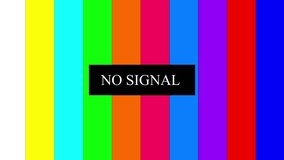 Classic retro television test pattern with no signal message for broadcasting and technical concept usage - Powered by Shutterstock - Get 15% off with code: PIKWIZARD15