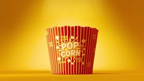 Delicious popcorn exploding in slow motion on a vibrant background. Perfect for cinema, snack, food, fun, entertainment, and advertising concepts. - Powered by Shutterstock - Get 15% off with code: PIKWIZARD15
