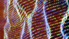 Abstract rainbow waves composed of multicolored glowing dots - Powered by Shutterstock - Get 15% off with code: PIKWIZARD15