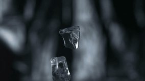 Falling Ice Cubes with Water Splash in Slow Motion - Powered by Shutterstock - Get 15% off with code: PIKWIZARD15